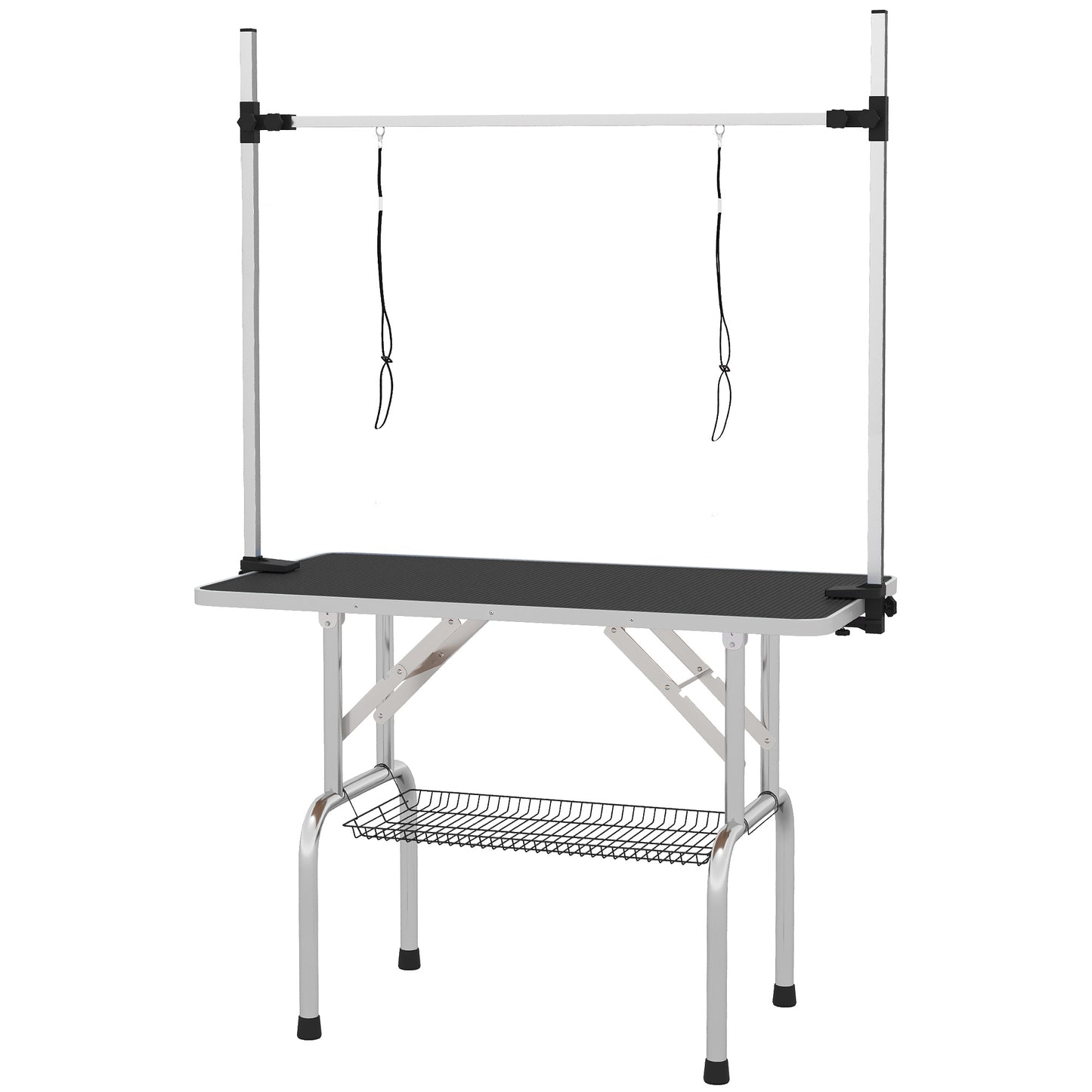 Gigab2b original image - Trimmtisch Tierpflegetisch höhenverstellbar klappbar mit Unterkorb für Hunde 107x60x170cm in Schwarz