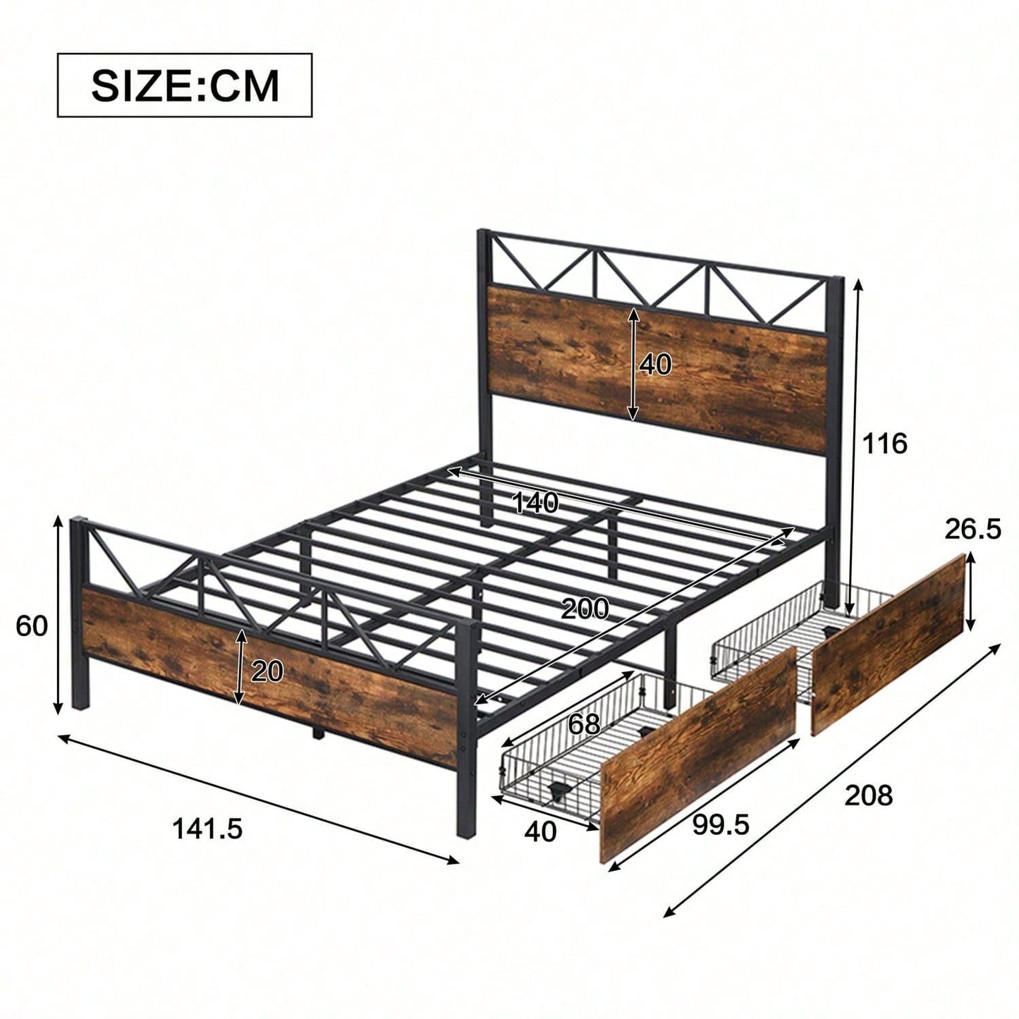 Cornici per letto