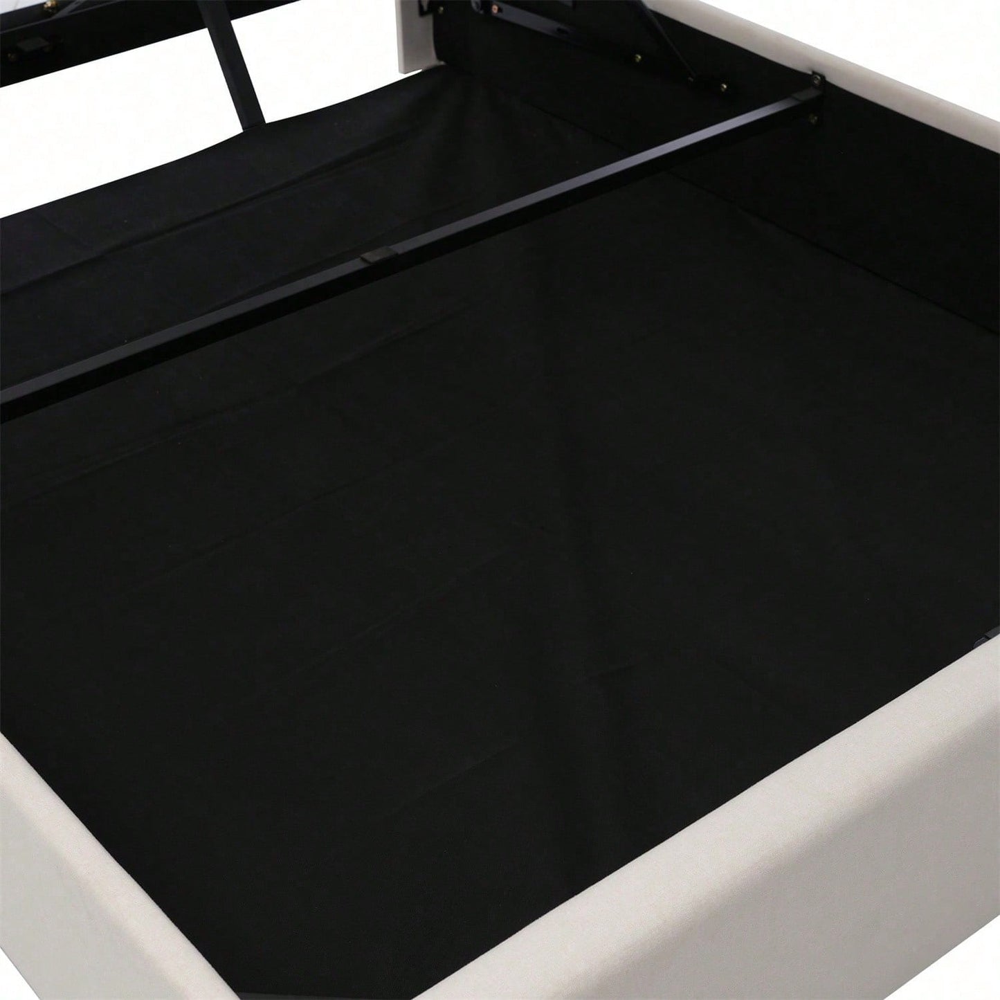 Polsterbett Doppelbett Stauraum Bettkasten mit USB Typ C Ladefunktion Kopfteil,ohne Matratze, Stauraumbetten Bettgestell aus Leinenmaterial Jugendbett 160x200 mit lattenrost