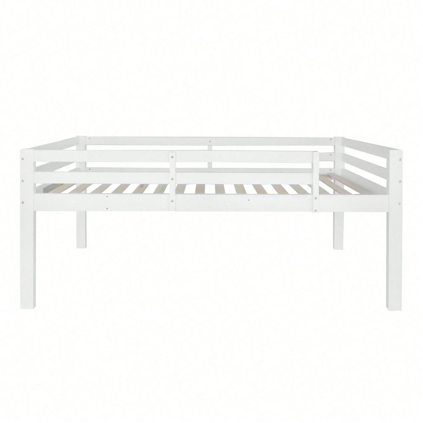 Weißes Kiefern-Etagenbett für Kinder – Sicher mit Winkelleiter & Absturzsicherung, Zerlegbar in 2 Einzelbetten (90x200 cm) – Flexibles Jugendbett mit Langlebigem Holzrahmen