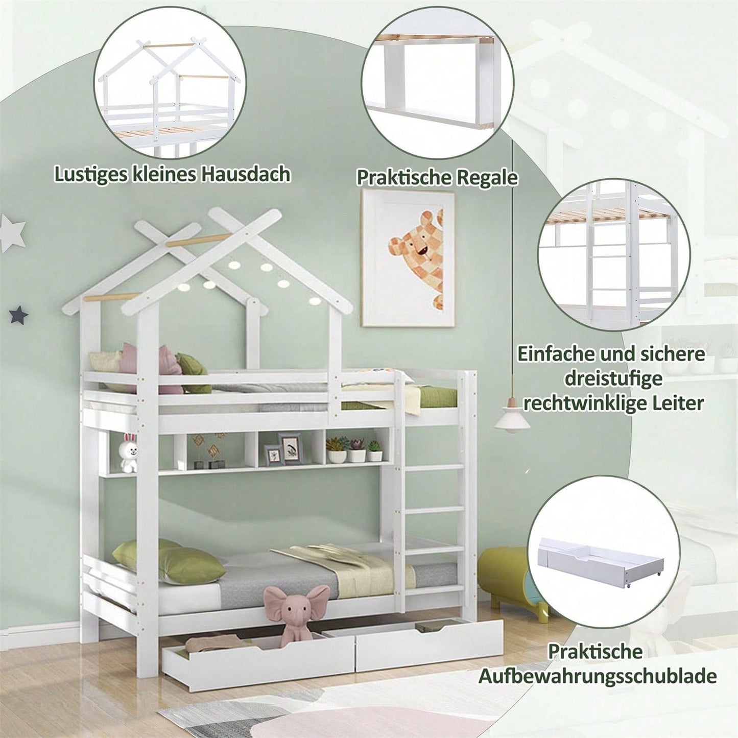 Cornici per letto, testiere e pediere per bambini