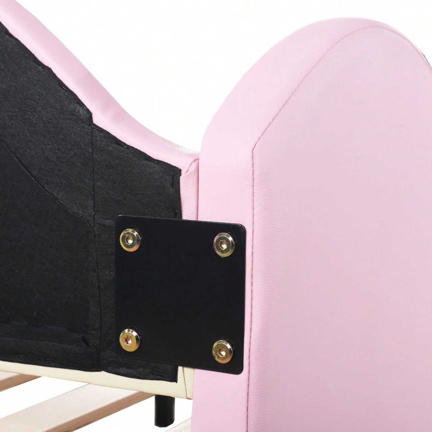 Polsterbett 90(180)*190cm, 2-in-1 Multifunktions-Schlafsofa, Kinderbett aus Kunstleder mit LED-Beleuchtung, mit Lattenrost, Grau