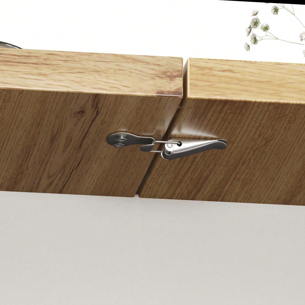 Esstisch Teleskoptisch(110-140×80cm), klappbarer Küchentisch für 4-6 Personen, Ausziehbarer Esstisch ,platzsparender Küchentisch,für Küche und Wohnzimmer,Esstisch mit drei Ablageebenen, weiß