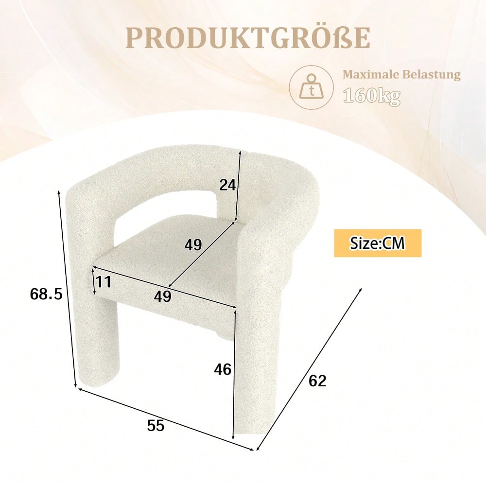 Ergonomischer Sessel mit Premium Teddy Flor, Einzigartiges Design, maximaler Komfort & vielseitig einsetzbar Moderner Allrounder-Sessel Robust, stylisch & blitzschnell montiert