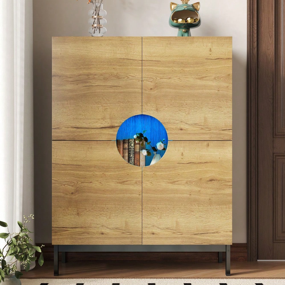 Schuhschrank und Vitrine 2 in 1 mit verstellbaren Einlegeböden, Massivholzbeinen, Eingangsmöbel 90*40*120cm Schuhschrank 40 cm breit, großer Stauraum|Ideal für große Schuhgrößen