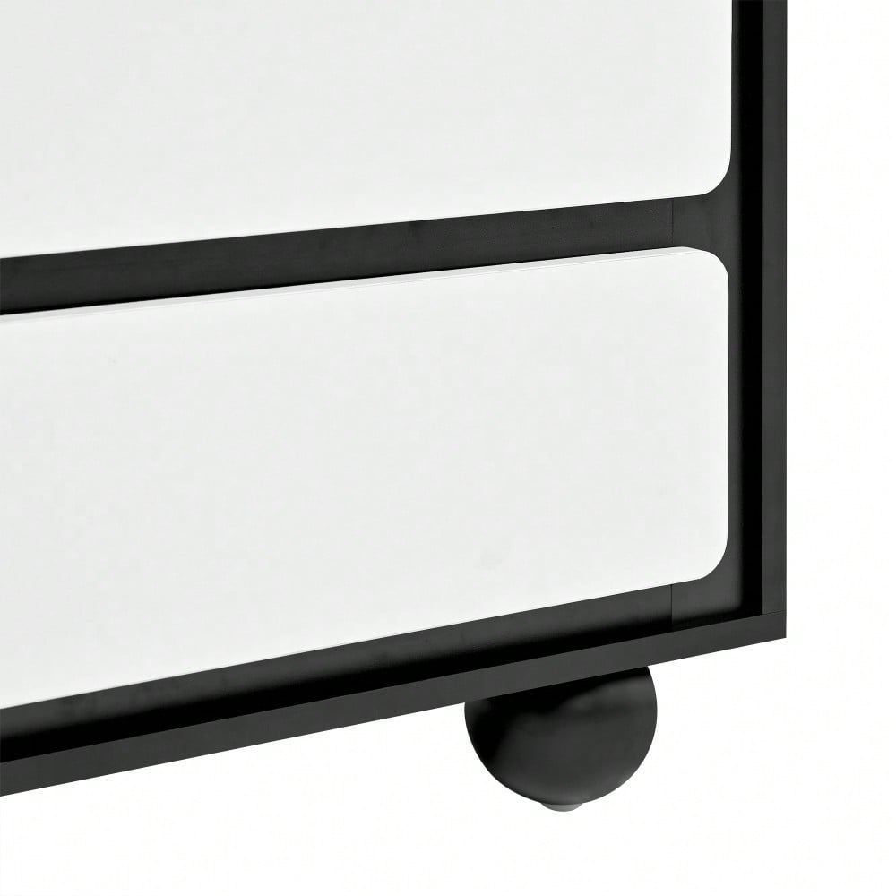 Sideboard, stilvolle Kommode mit sechs Schubladen – Frisiertisch im modernen Design, praktische Funktion.140×38×74,5cm