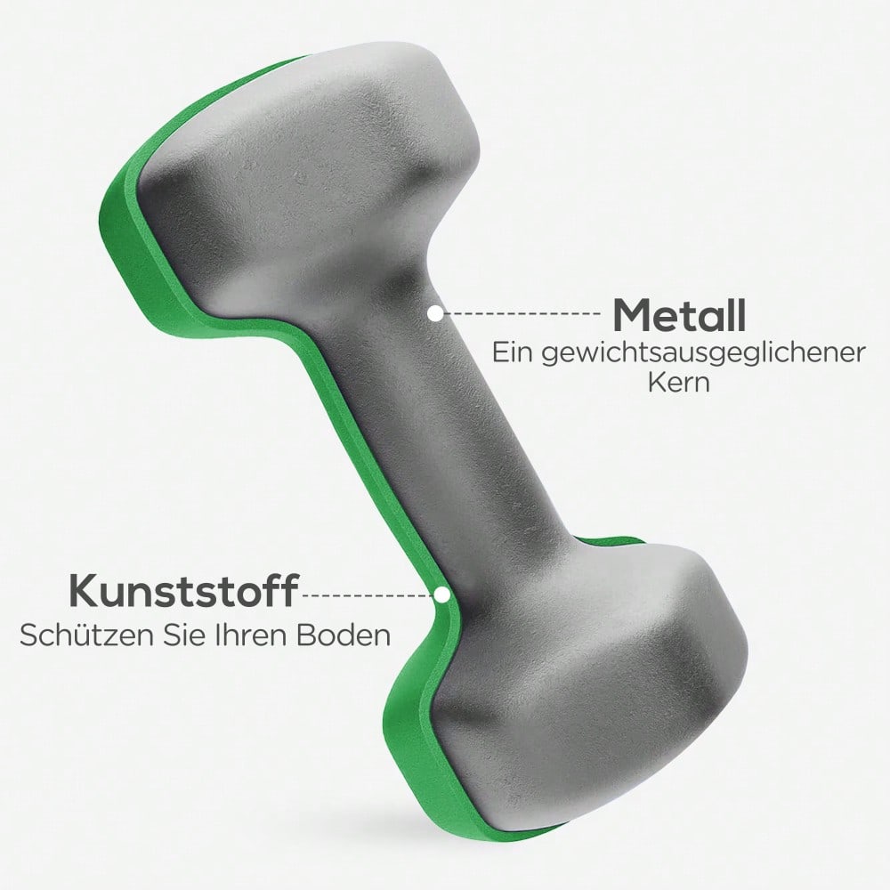 SPORTNOW Hanteln Set 6 Kurzhanteln mit Hantelständer, 2 x 1kg, 2 x 3kg, 2 x 5kg Hantelset aus Metall für Fitness, Gymnastik, Zuhause