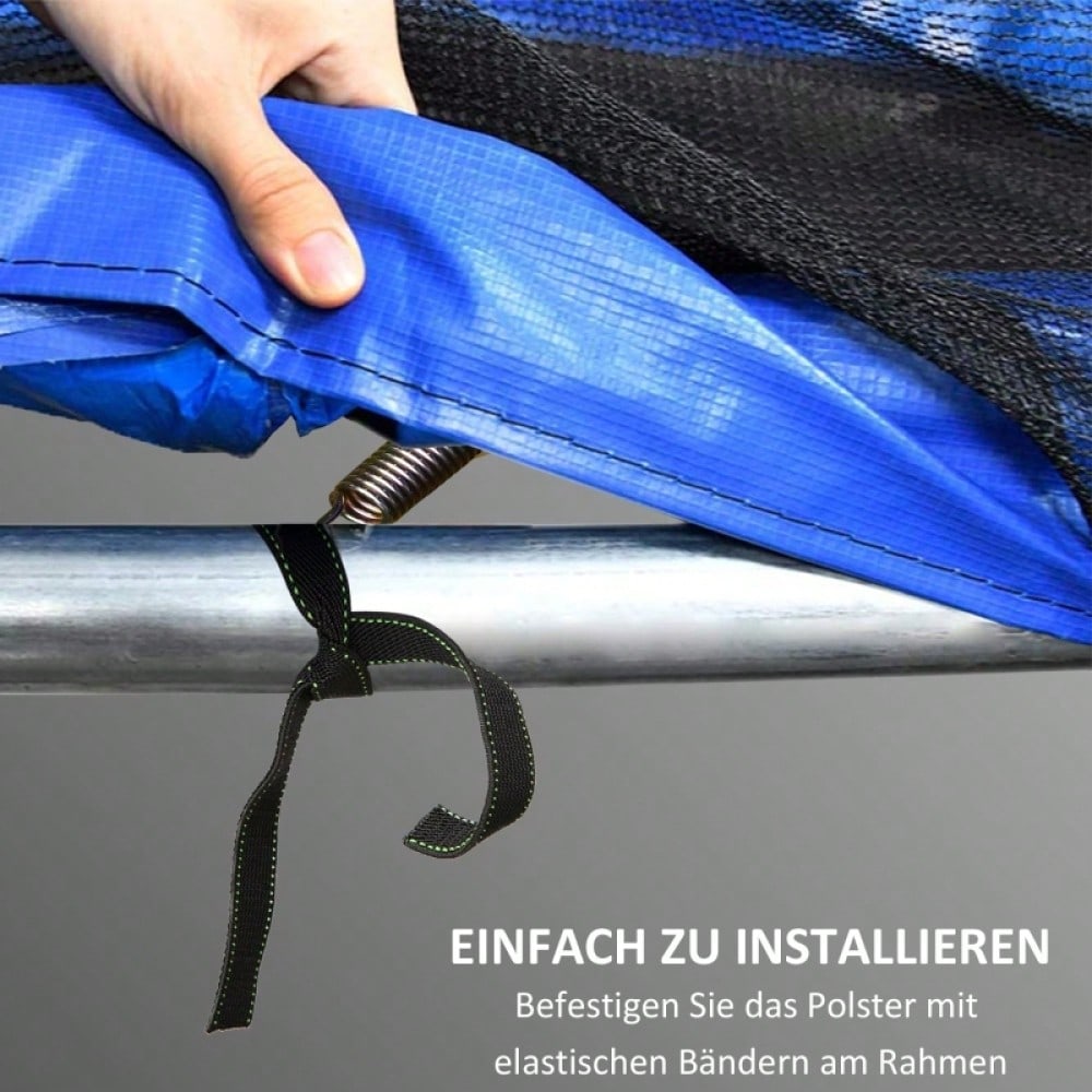 SPORTNOW Trampolin Randabdeckung Ø244 cm, UV-Schutz, wetterbeständig, langlebig & robust, Trampolin Zubehör