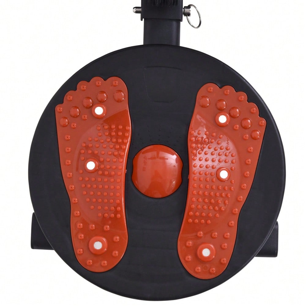 HOMCOM Sit Up Bank verstellbare Bauchtrainer Trainingsbank gepolstert 120kg belastbar Rot Schwarz 166x53x52-60cm für effektives Bauchtraining