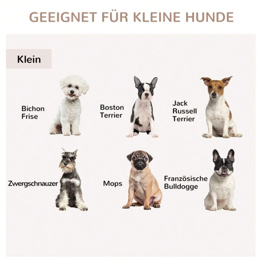 PawHut Hundekäfig als Möbelstück mit 3 Türen, Hundehütte & Transportbox für Zuhause, weiß, 78x53x59,3 cm