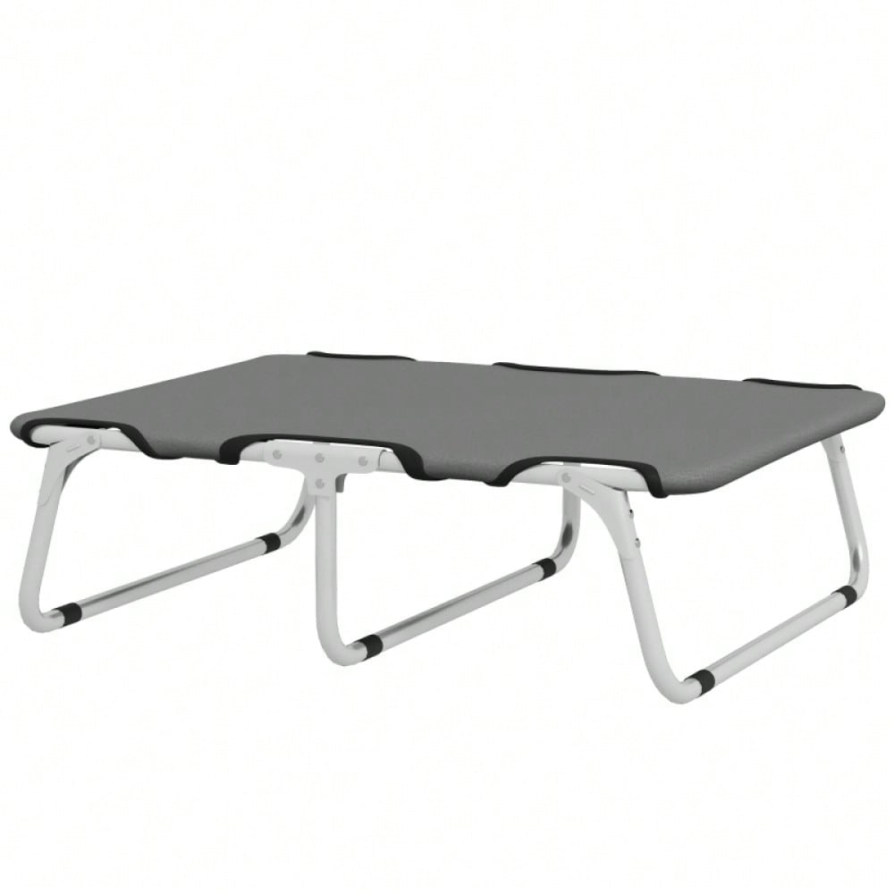 PawHut Klappbares Hundebett für kleine Hunde bis 10kg | Tragbares, robustes & orthopädisches Hundesofa | 71x58x20cm, grau