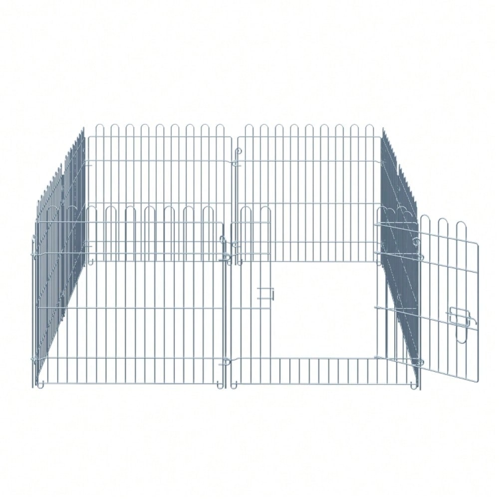 Freilaufgehege für Hunde 8-teilig, verstellbarer Welpenauslauf & Laufstall, 60 cm hoch, für Welpen & kleine Hunde, Indoor - von PawHut