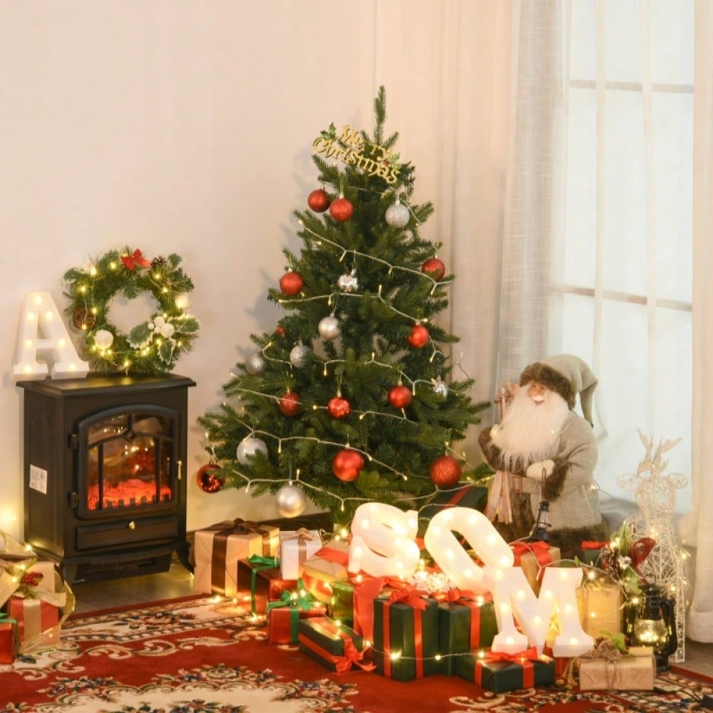 HOMCOM Künstlicher Weihnachtsbaum 120 cm inkl. Ständer, Ø85 cm, grün