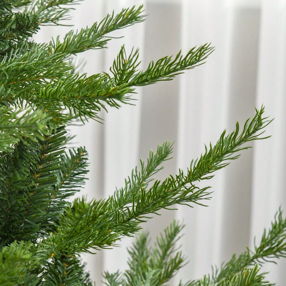 Künstlicher Weihnachtsbaum 180 cm mit 1942 Astspitzen & dichten Zweigen, natürlich aussehend, für festliche Dekoration, grün - von HOMCOM