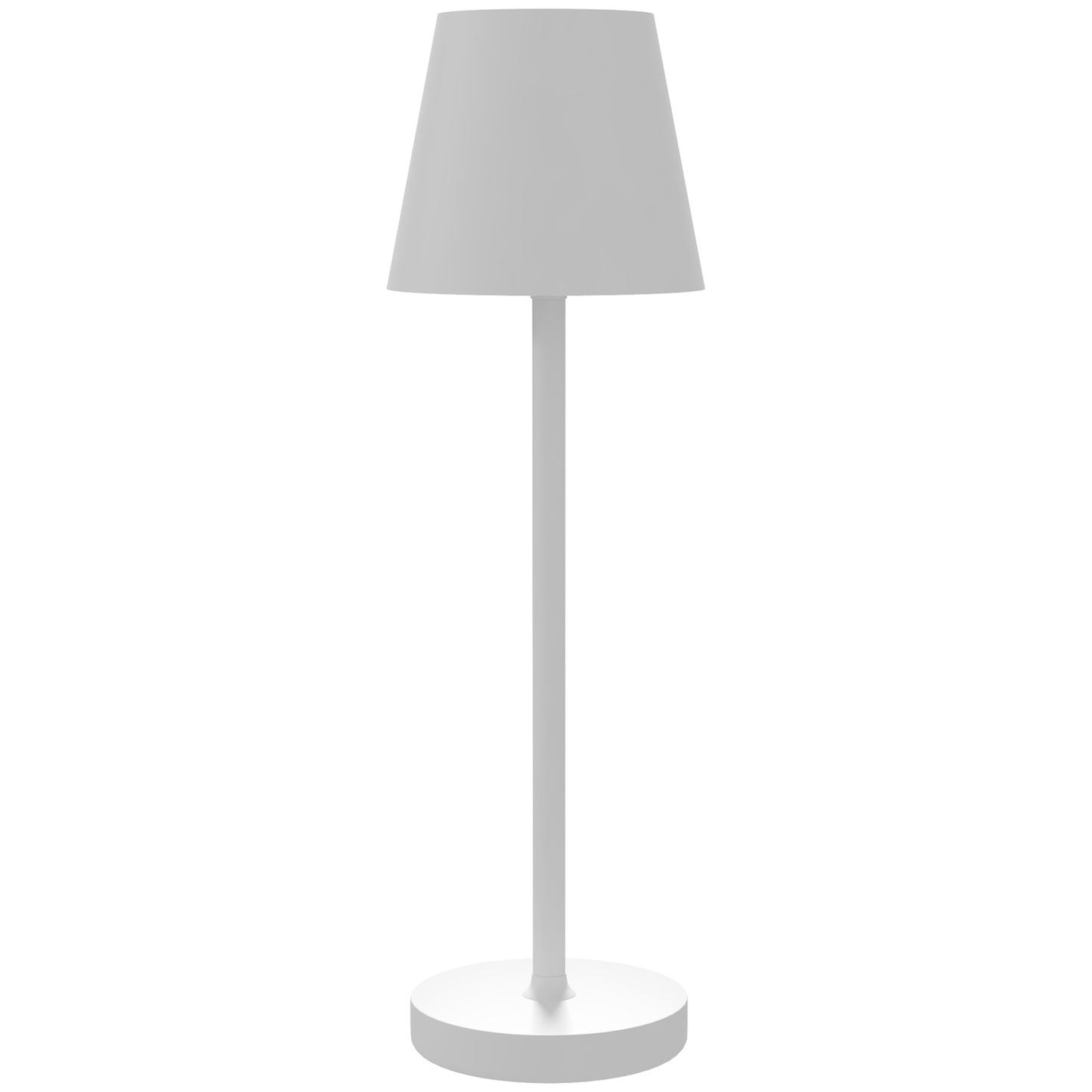 Gigab2b original image - Tischlampe Aufladbare USB Tischleuchte mit 3 Lichtfarben Tragbare Nachttischlampe mit Touch-Schalter für Wohnzimmer Metall Weiß
