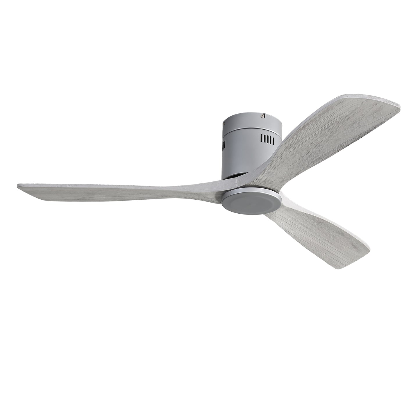 52-Zoll Einbau-Deckenventilator mit DC-Motor – 3 kunstvoll gefertigte Holzflügel, geräuschloser reversibler Antrieb und Fernbedienung ohne Beleuchtung