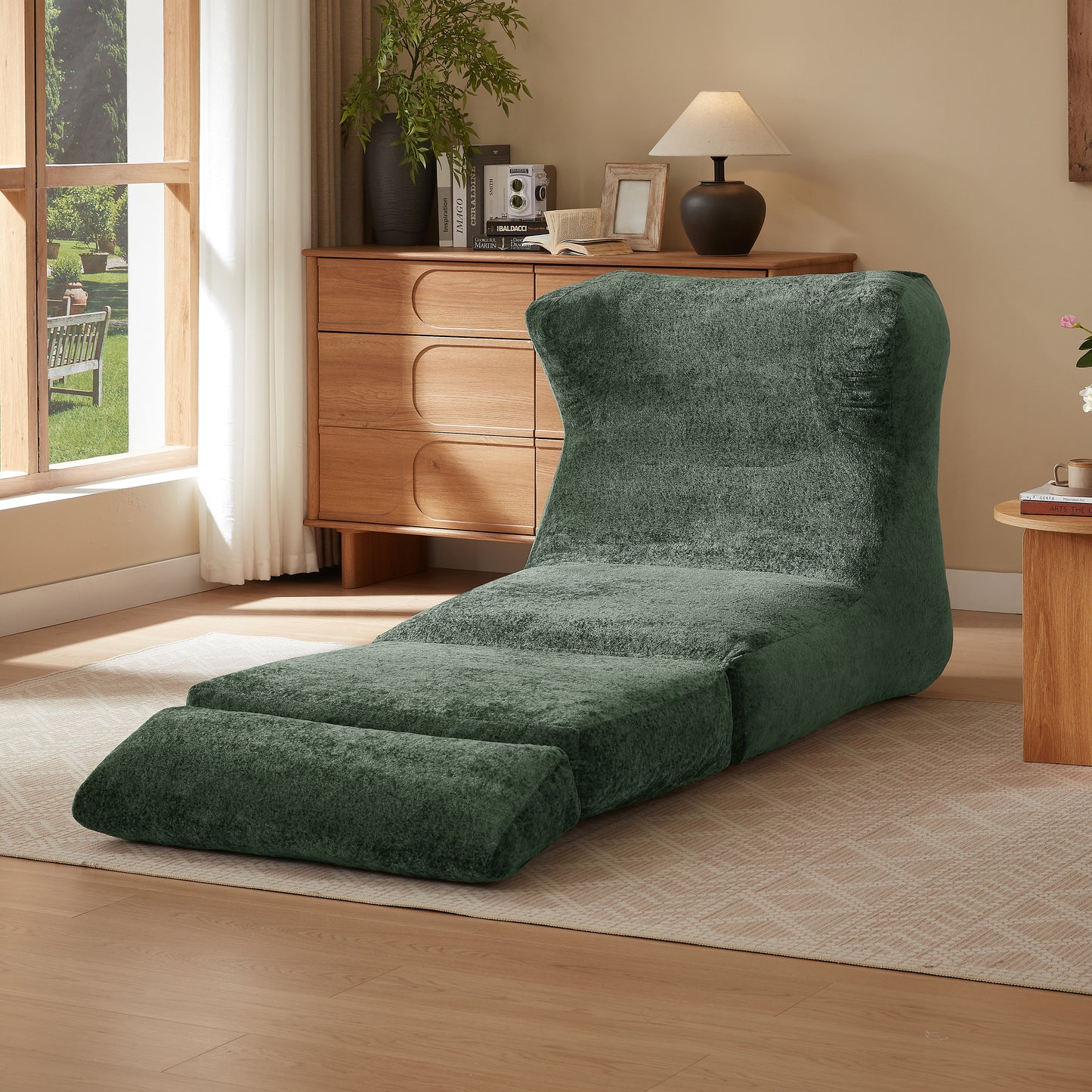 Gigab2b original image - Modisches Design Schneiders Couch, einzigartige Form, geeignet für Wohnzimmer und Schlafzimmer, kann von einem Einzelsessel zu einem Liegestuhl umgewandelt werden.