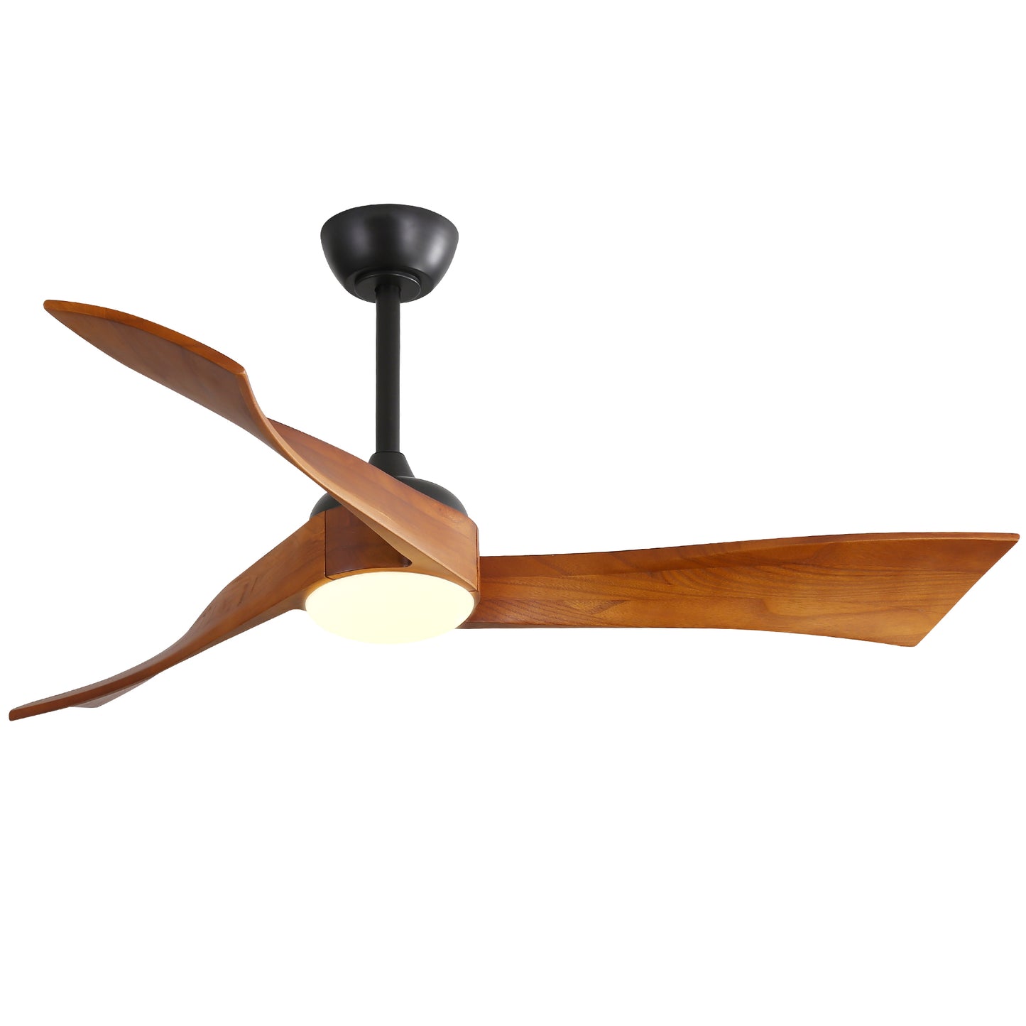 52 Zoll Deckenventilator mit Licht, 6 Geschwindigkeitsstufen, energiesparendem DC-Motor und Fernbedienung für Schlafzimmer & Wohnzimmer