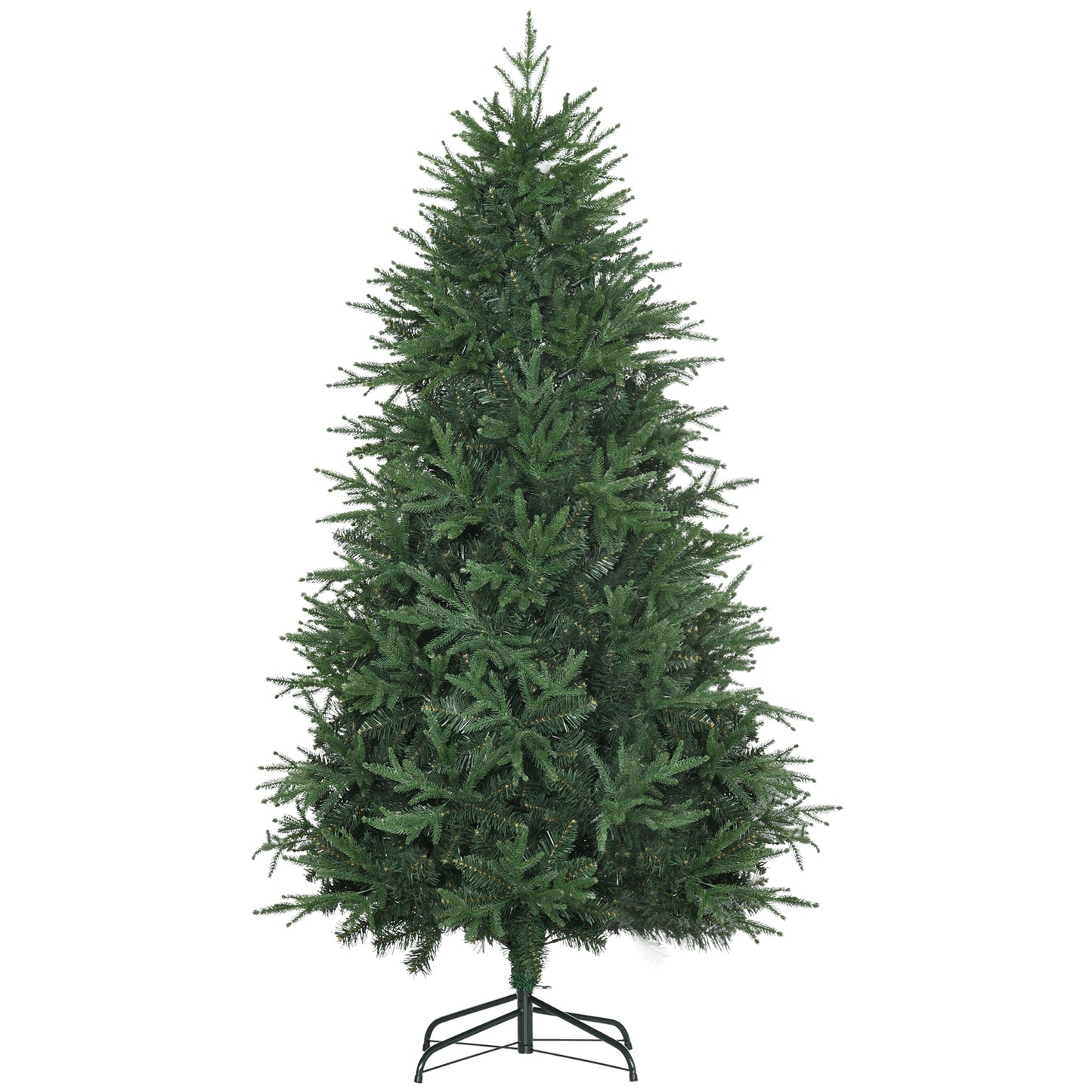 Gigab2b original image - Weihnachtsbaum, Kunsttanne, realistisches Aussehen, schneller Aufbau, Kunststoff, Grün, 114 x 114 x 180cm