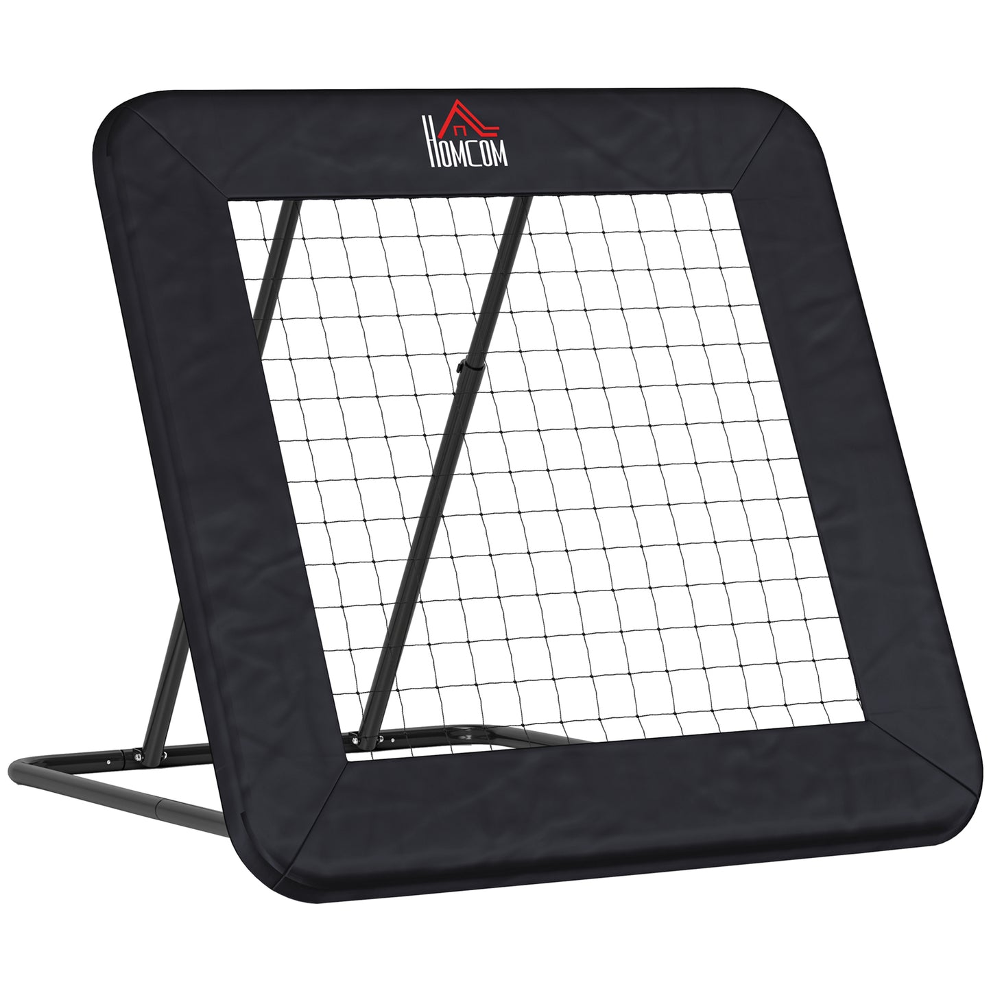 Gigab2b original image - Fußballtor klappbar Rebounder Rückprallwand 5-stufig verstellbar für Mehrsportarten 128x118x108-120cm