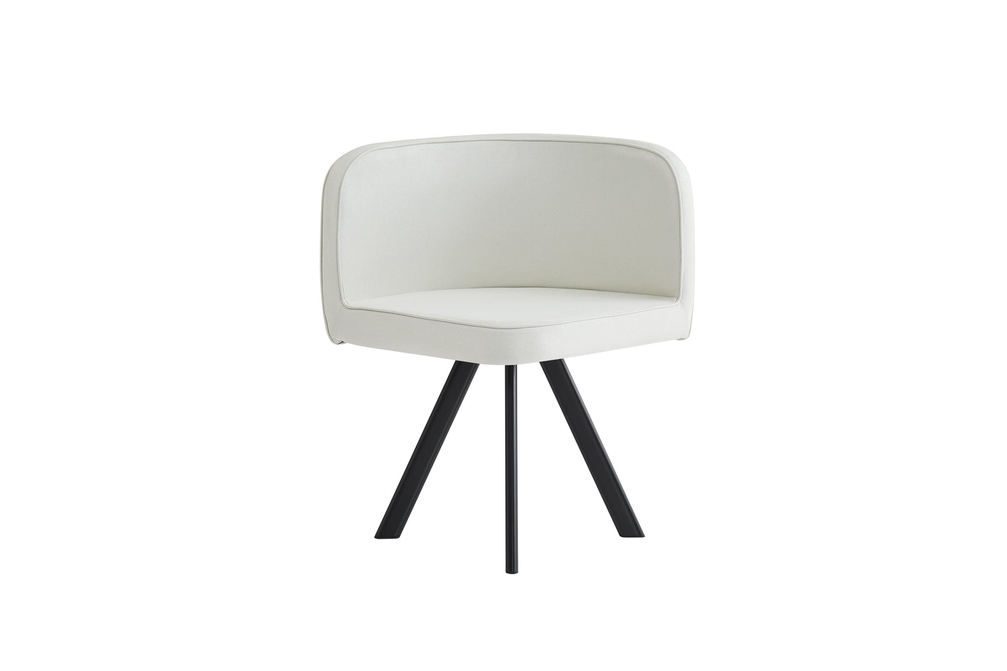 Esstisch und Stuhlset fur 4 Personen,bestehend aus einem Esstisch 85 x 85 cm und vier mit Leinen bezogenen