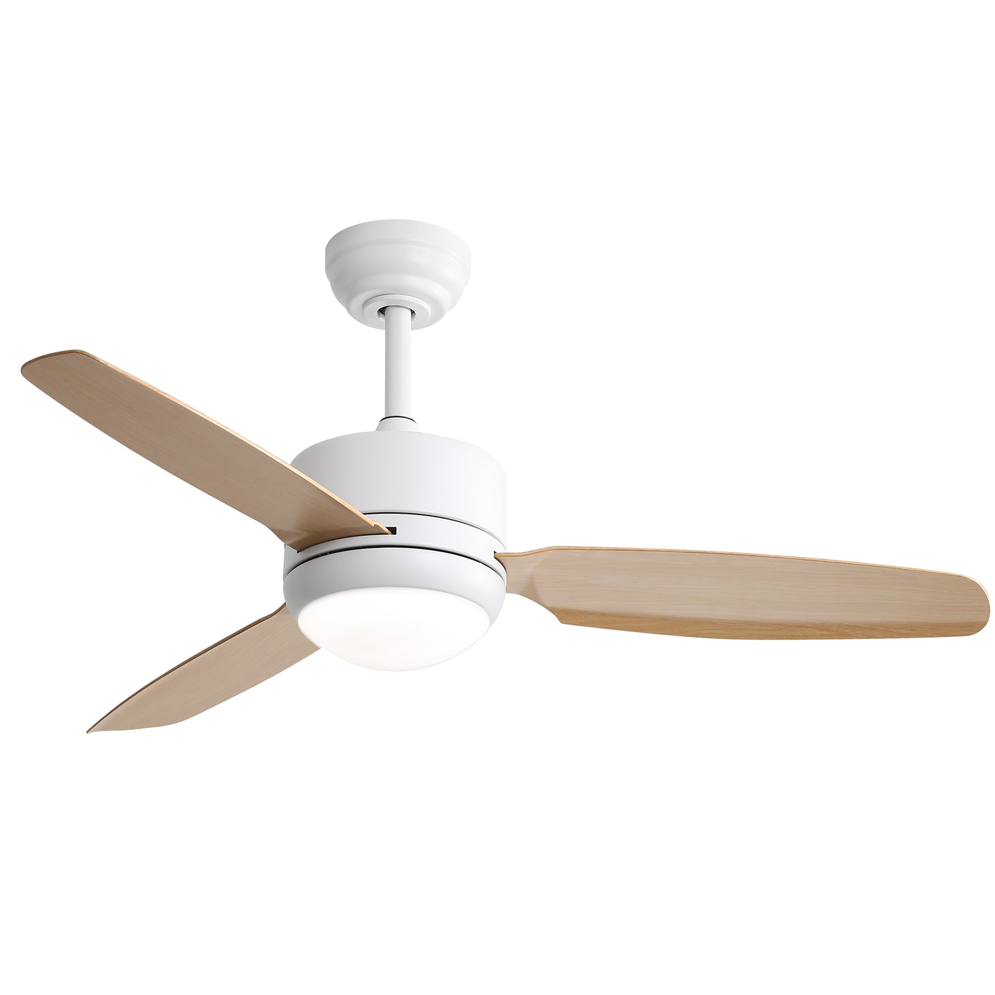 46-Zoll-Deckenventilator mit Licht - 3 ABS-Flügel, 6 Geschwindigkeitsstufen & DC-Motor mit Fernbedienung - ideal fürs Schlafzimmer
