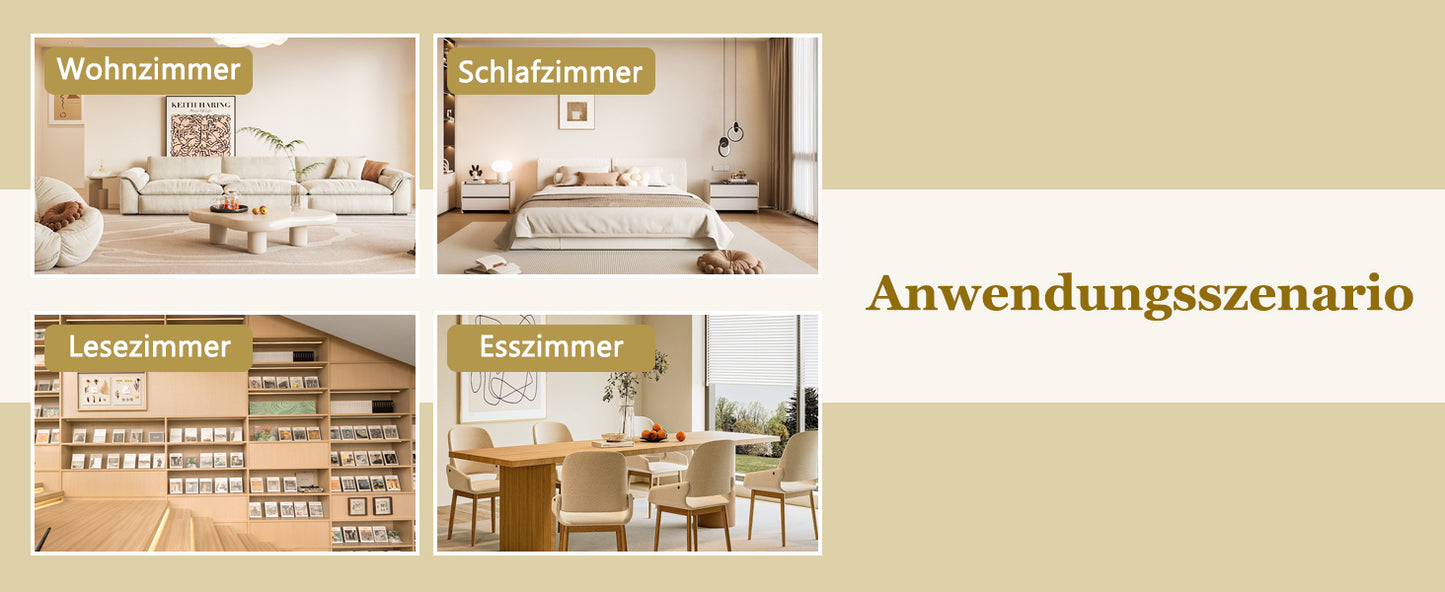 Moderner Ausziehbarer Esstisch, Verwandelt sich von Rund zu Oval, MDF-Platte in Schwarz/Nussbaum mit Gold-Akzenten, Stabile Metallbeine, Platzsparend für Küche & Esszimmer