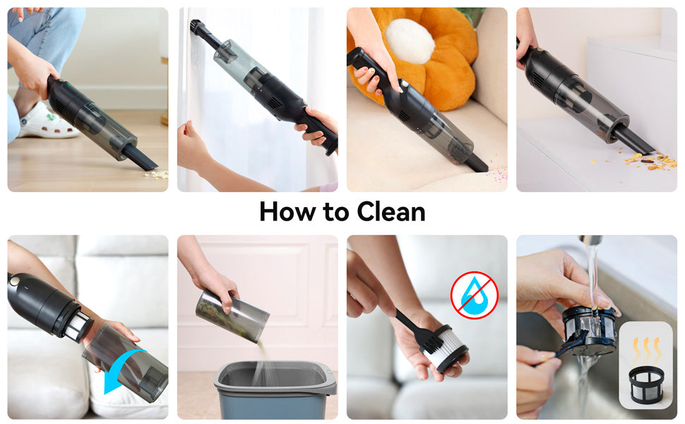 H6X Black Vacuum and Floor Cleaning Machine
