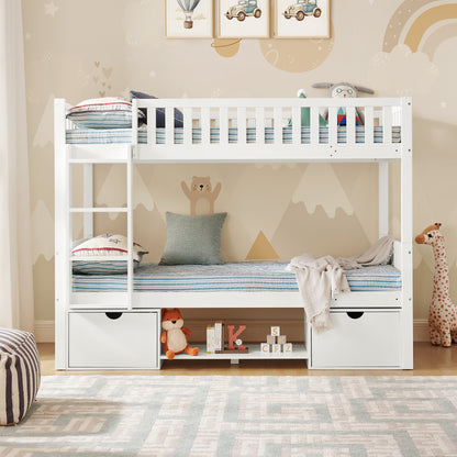 Large Solid Pine Wood Children's Double Bed