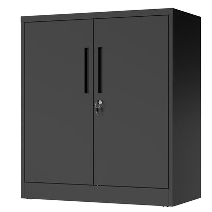Small Metal Storage Cabinet with Adjustable Shelves