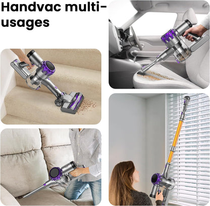 S3P Purple-gold Cordless Broom Vacuum Cleaner