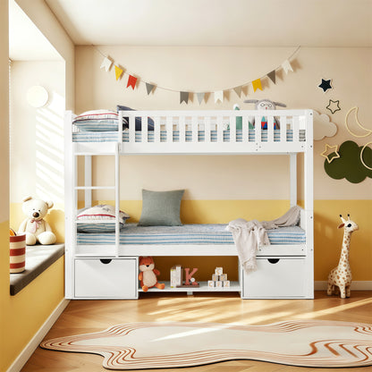 Large Solid Pine Wood Children's Double Bed