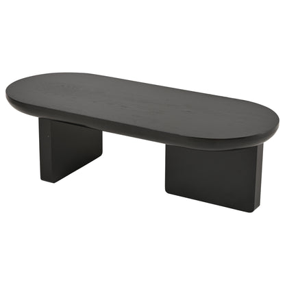 N625P300081S) 119.7*49.8*35.5 cm schwarzer moderner minimalistischer Couchtisch,Wohnzimmertisch mit Sprühfarbe besprühen, Ovaler Tisch, Sofatisch, Beistelltisch,Kaffeetisch,Freizeittisch aus MDF