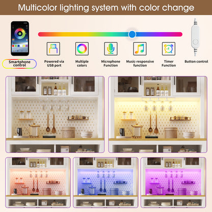 Tall Cake Cabinet with USB Connection