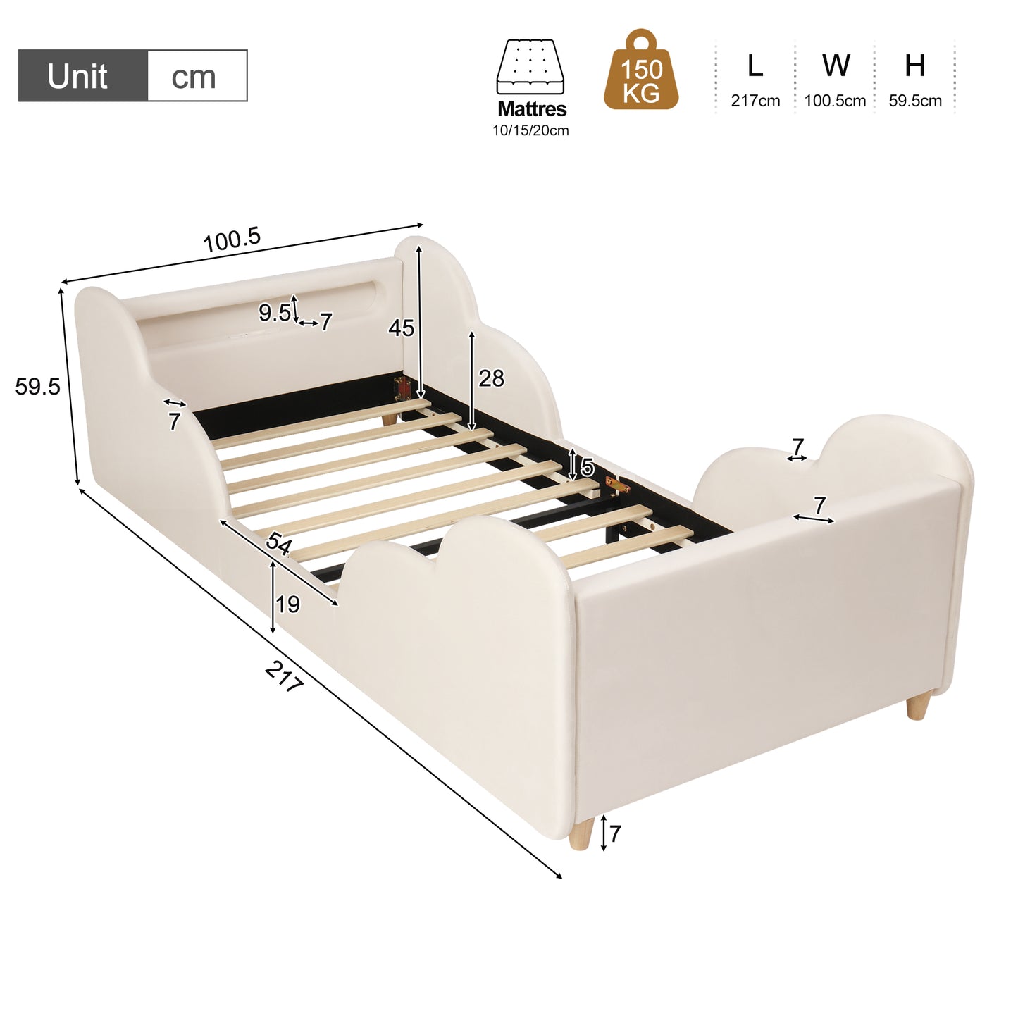 Children's Beds, Single Beds & Padded Frames