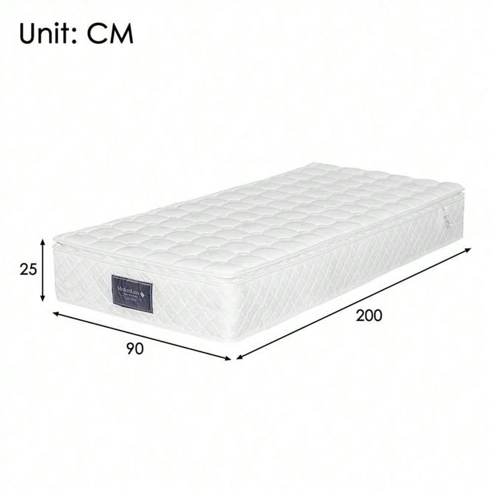 Graues Polsterbett 90x200 cm mit LED & USB-C – Jugendbett mit hydraulischem Stauraum, Metallrahmen & inkl. Matratze (Leinenbezug)
