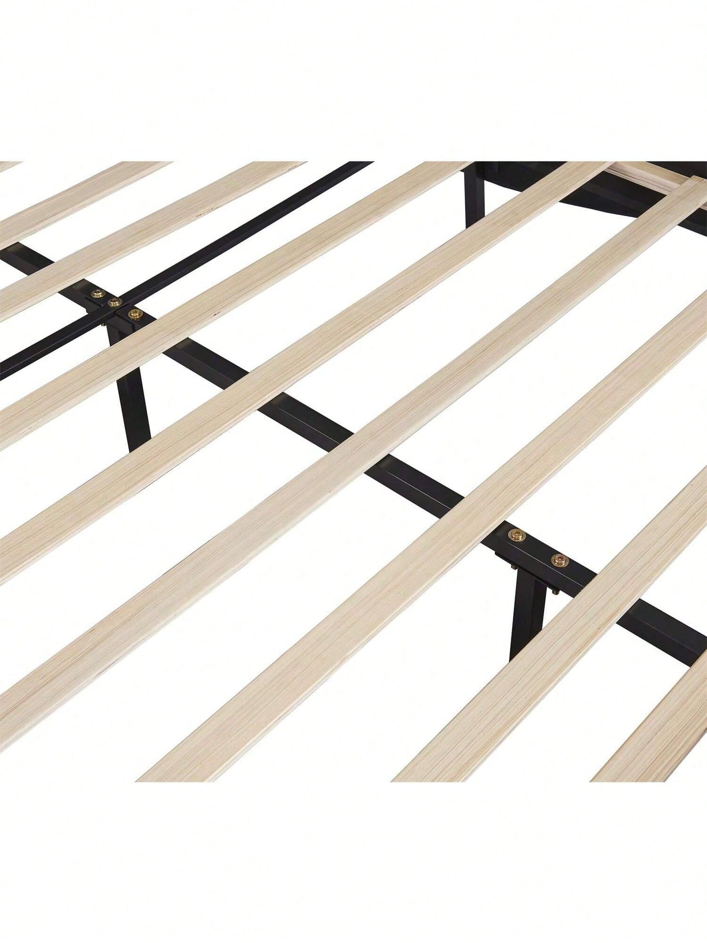 Polsterbett 140*200cm Kunstlederbett mit LED-Lichtbettgestell mit Lattenrosten Schwarz