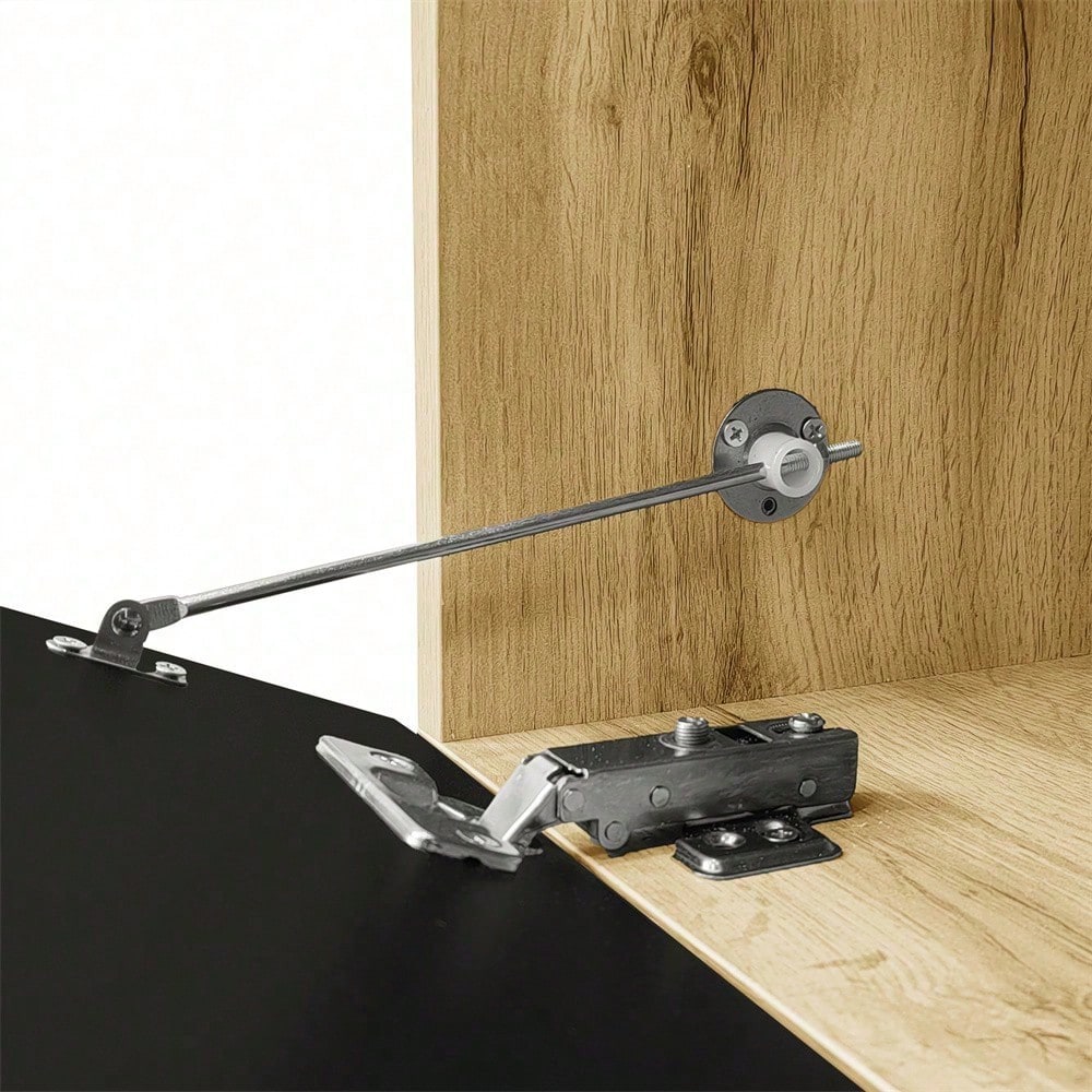 TV-Schrank, 180 cm, Hochglanzoberfläche, mit 16-Farben-LED-Beleuchtung, wandmontierbar