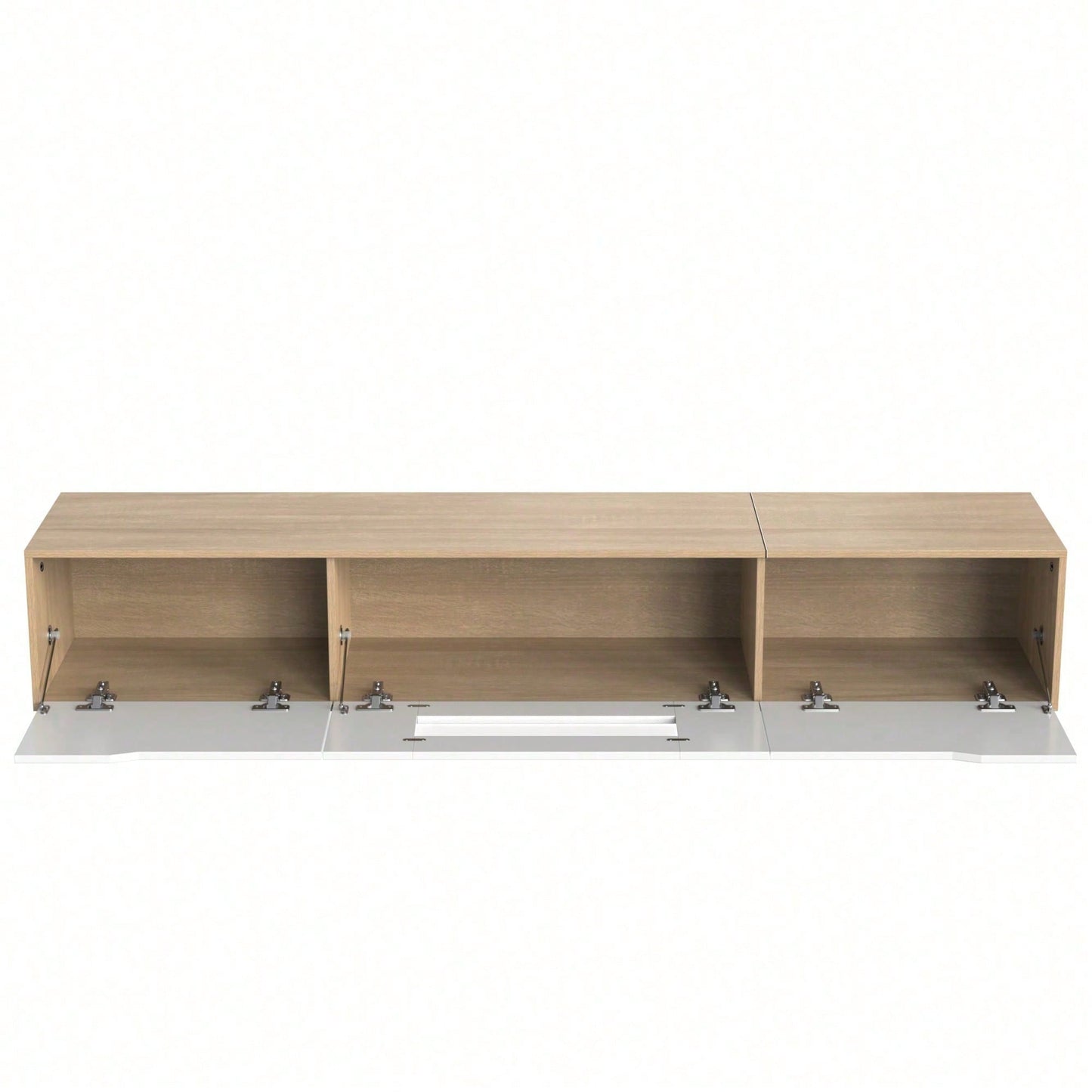 TV-Schrank, Hochglanz-TV-Schrank, farblich passend zu Schwarz und Weiß, mit farbwechselnder LED-Beleuchtung