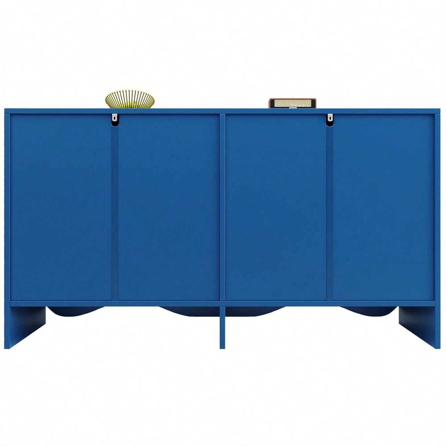 Sideboard(140*40*85cm), buffetschrank, cabinets, Esszimmer Wohnzimmer Aufbewahrungsschränke, Gemusterte Schränke, Freistehende Schränke, Küchenmöbel,Wellenmuster-Design, Blau