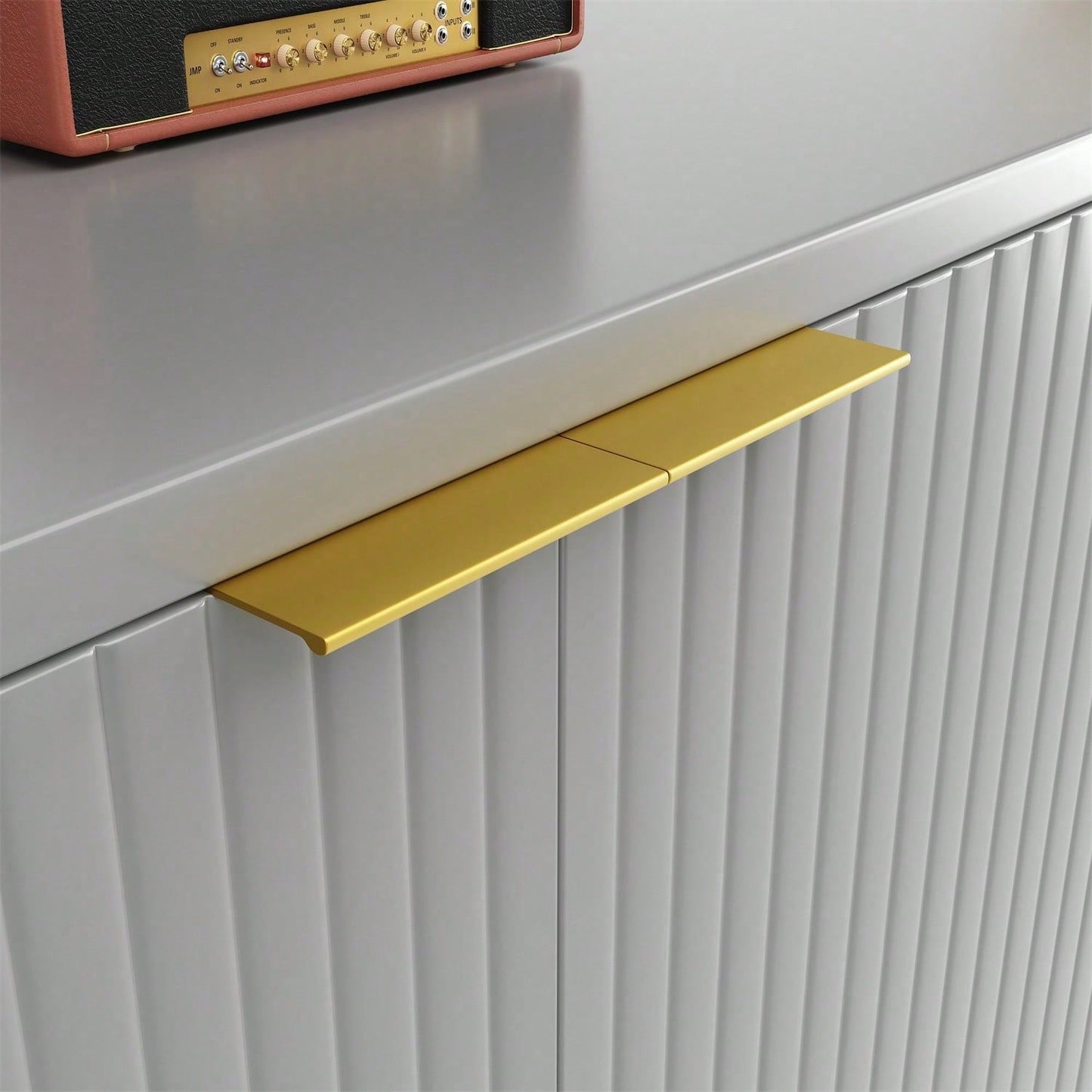 Sideboard(140*40*85cm), buffetschrank, cabinets, Esszimmer Wohnzimmer Aufbewahrungsschränke, Gemusterte Schränke, Freistehende Schränke, Küchenmöbel,Wellenmuster-Design, Blau