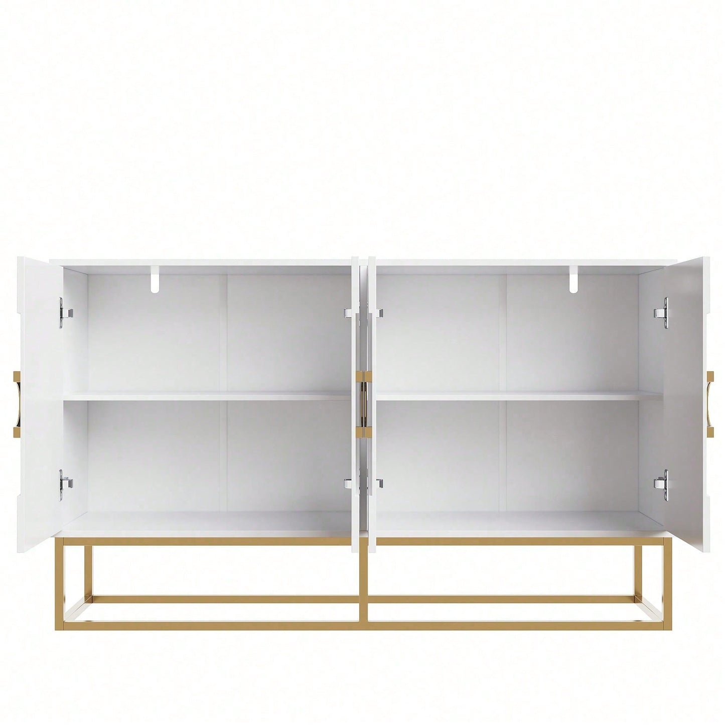 Aufbewahrungsschrank, einzigartiges Design, Schranktürdesign, freistehender Schrank, Minimalistisches Sideboard,Rundzugring Schranktür,weiß