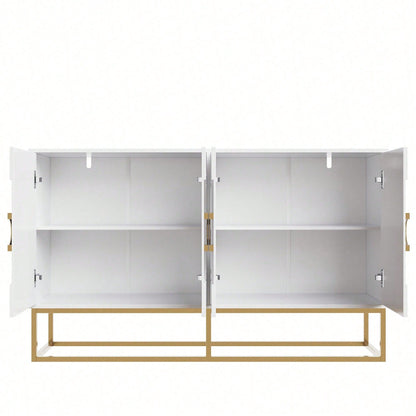 Aufbewahrungsschrank, einzigartiges Design, Schranktürdesign, freistehender Schrank, Minimalistisches Sideboard,Rundzugring Schranktür,weiß