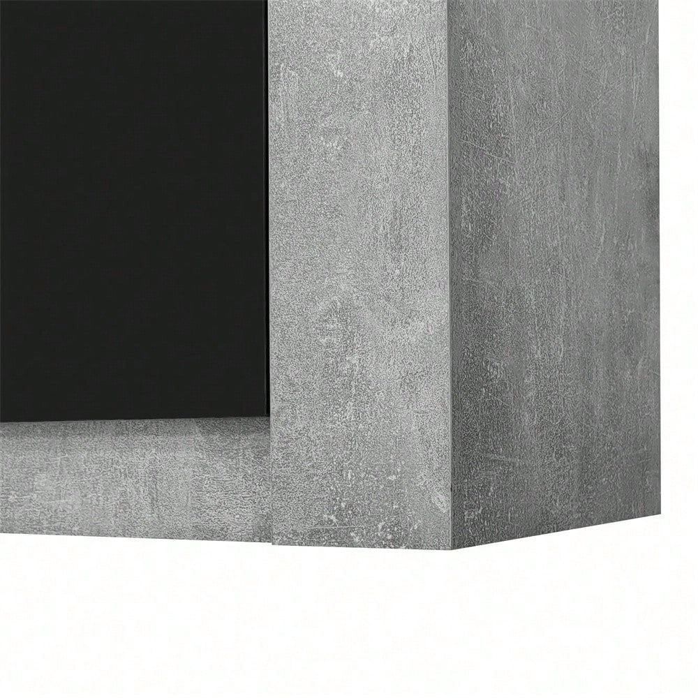 Sideboard, Hochglanz farblich passender Kabinett, griffloses Design, mit Dämpfungsscharnieren und verstellbaren Einlegeböden