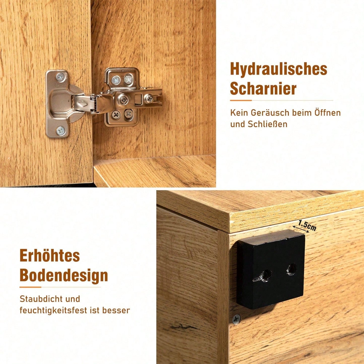 Sideboard, Küchenschrank, Aufbewahrungsschrank , 208 x 39.5 x 80 cm, Kommode mit 4 Türen, 2 Schubkästen, Buffets