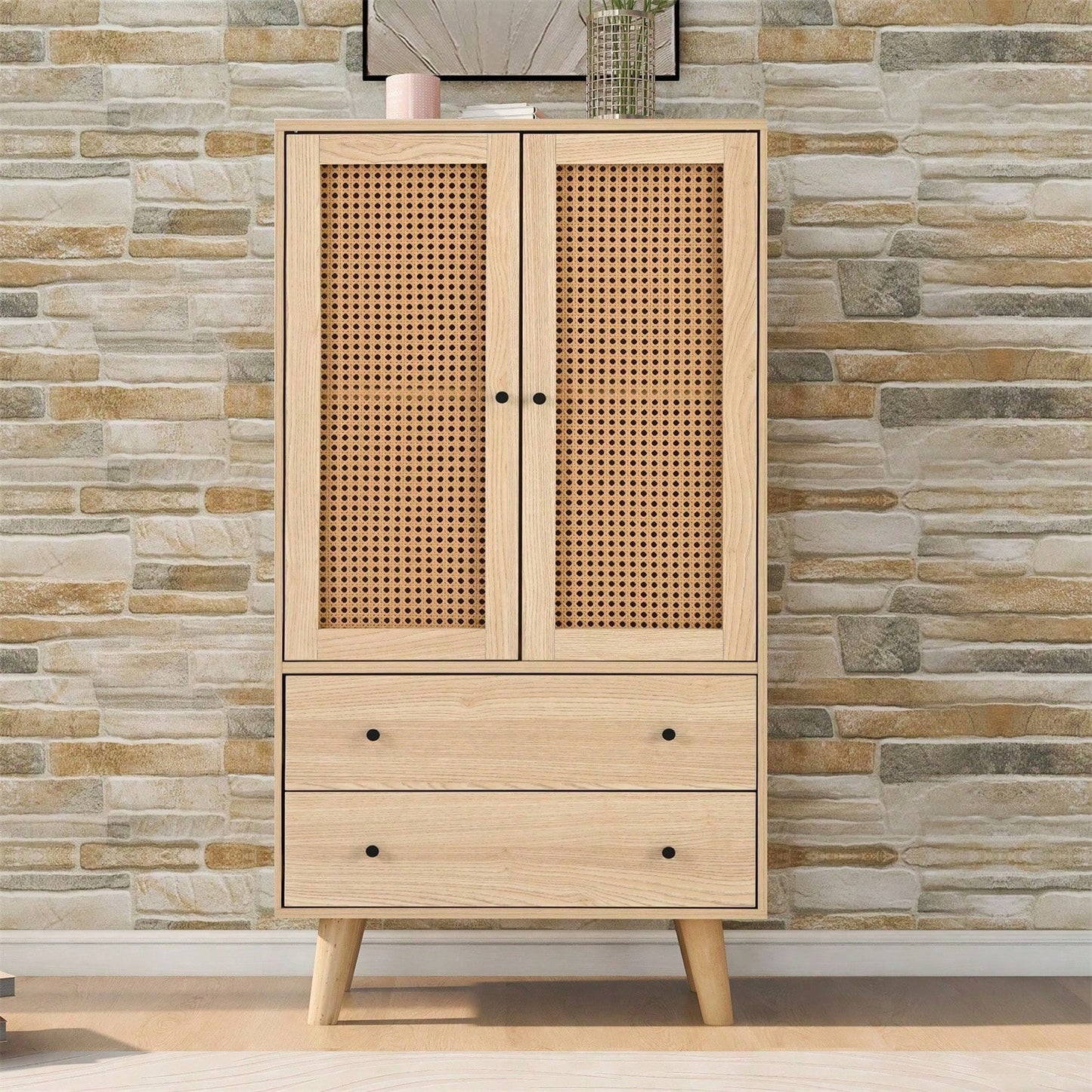 Esszimmer Wohnzimmer Sideboard Kommode Stehschrank Aufbewahrung Sideboard TV-Tisch mit Türen und Schubladen Sideboard mit großem Stauraum Breite 60 cm
