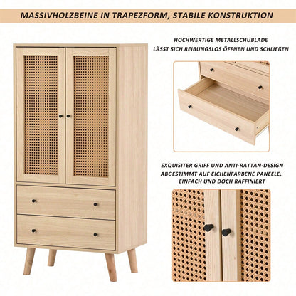 Esszimmer Wohnzimmer Sideboard Kommode Stehschrank Aufbewahrung Sideboard TV-Tisch mit Türen und Schubladen Sideboard mit großem Stauraum Breite 60 cm