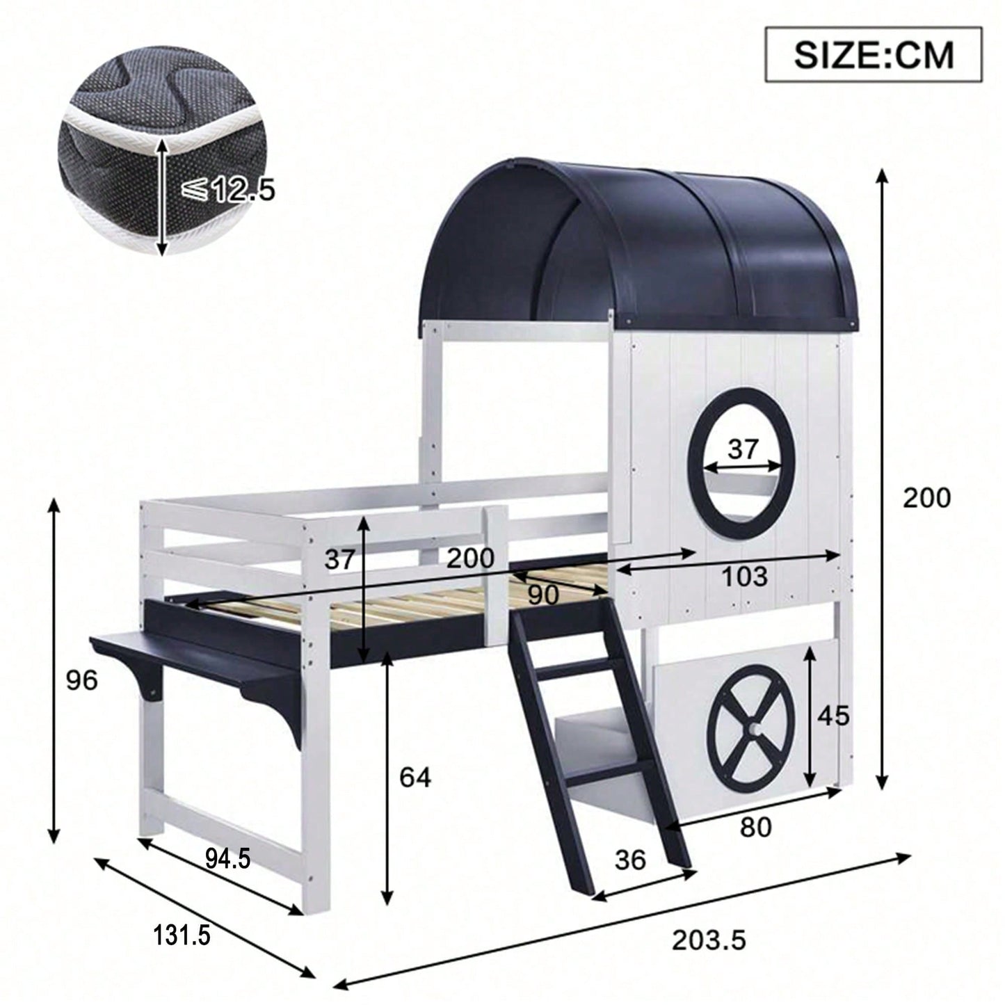 Cadres de lit pour enfants, têtes de lit et pieds de lit