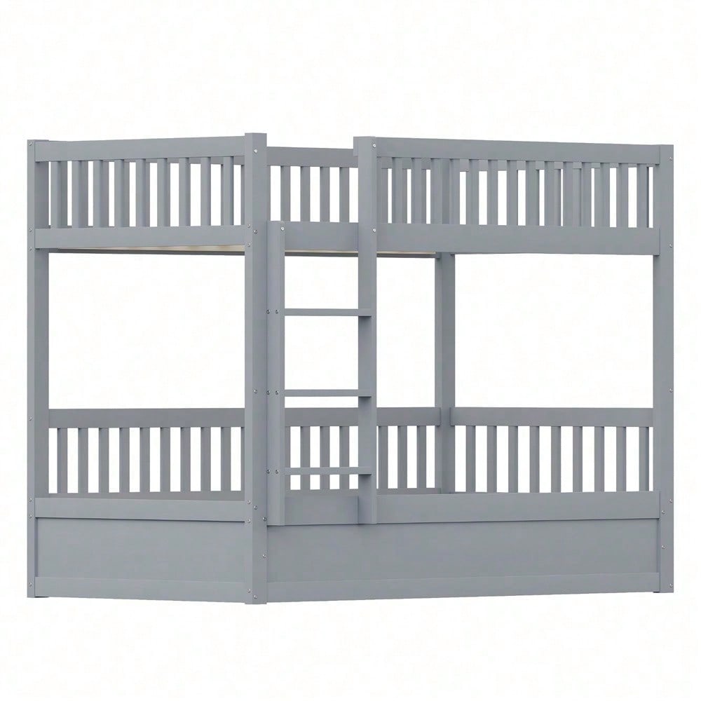 Kinder-Etagenbett 90 * 200 Massivholz Hydraulisches Lagersystem, Robustes und langlebiges Lagerbett für Kinder Weiß