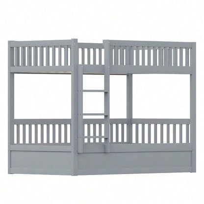 Kinder-Etagenbett 90 * 200 Massivholz Hydraulisches Lagersystem, Robustes und langlebiges Lagerbett für Kinder Weiß